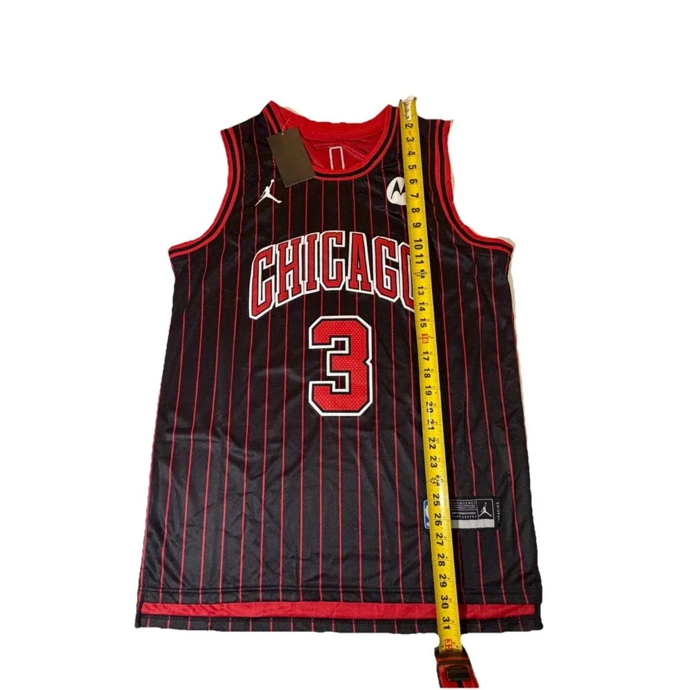 NWT Josh Giddey #3 Chicago Bulls Jordan Swingman Jersey Pinstripe Size 50 L